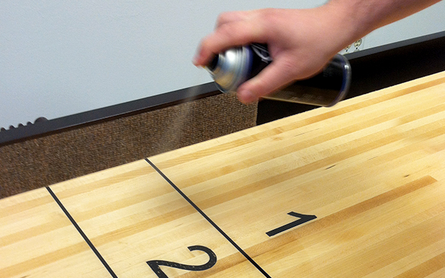 Shuffleboard Table How To Use Wax and Silicone on Vimeo