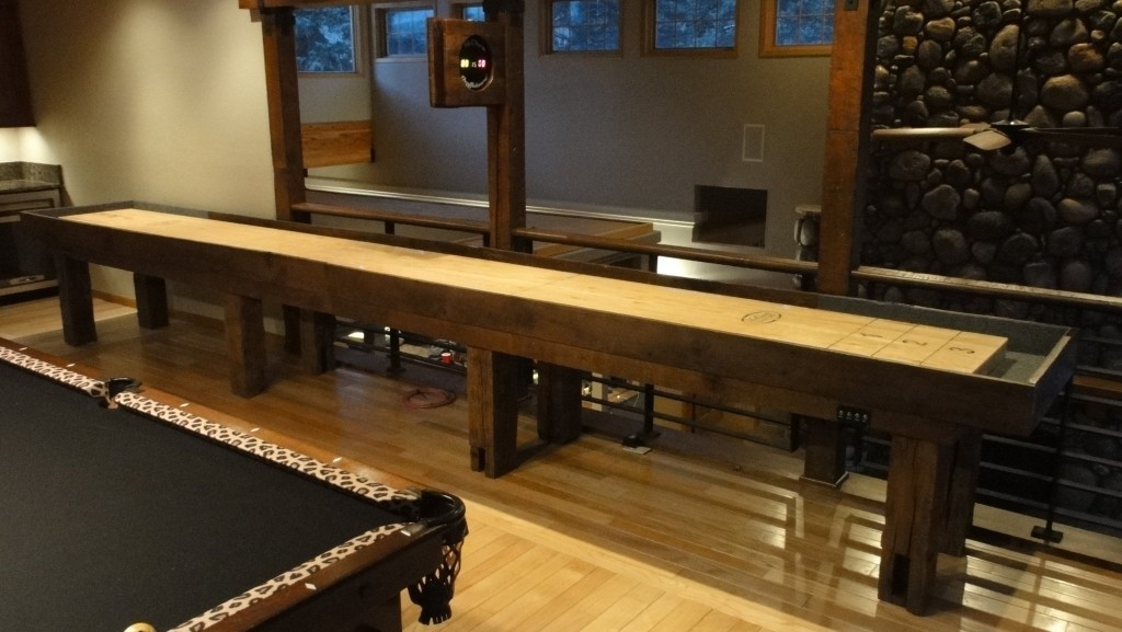 Reclaimed Barnwood Shuffleboard Table