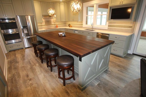 Custom wood bar top, counter tops, island tops, butcher block island, wood  countertops, solid wood waterproof island top