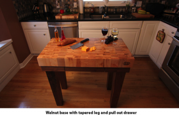 walnutbase-e1409066743936 Best Uses For a Butcher Block Kitchen Island or Gathering Table