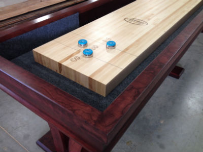 Choosing right finish optioins for your shuffleboard