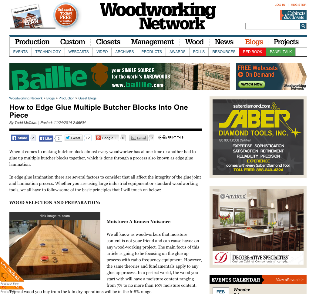 McClure Tables Featured Woodworking Network