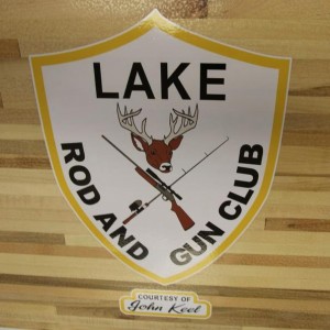 lake rod and gun logo shuffleboard table by McClure